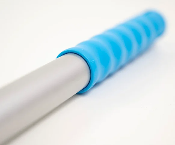 340mm x 25mmø Aluminium Handle with Polypropylene Grip